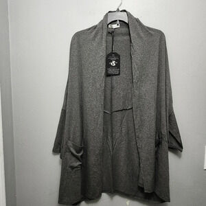Anatomie women's open front cardigan size 1(S/M) dakota dark heather gray